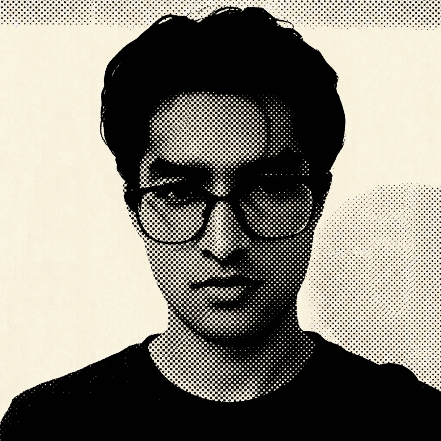 Halftone portrait of Sohan Prakash